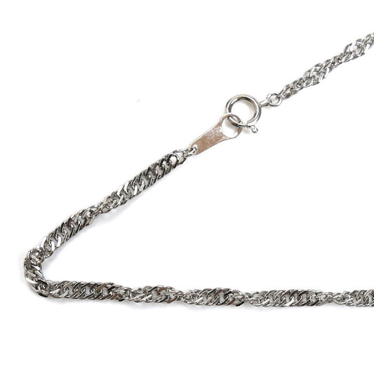 Pt850プラチナ ネックレス スクリュー 8.7g 40cm レディース【中古】