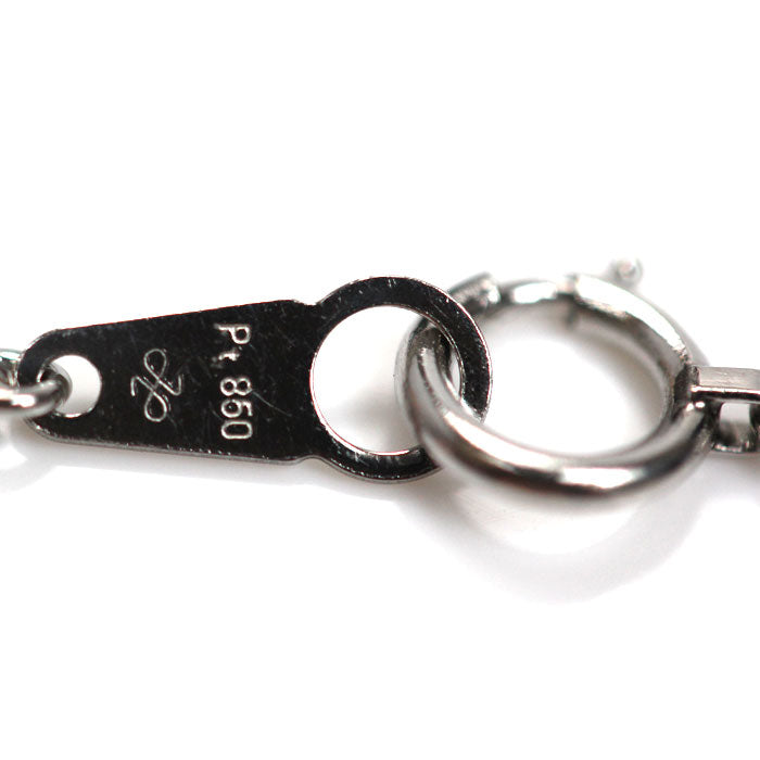 Pt850プラチナ ネックレス 3.9g 40cm デザイン レディース【中古】