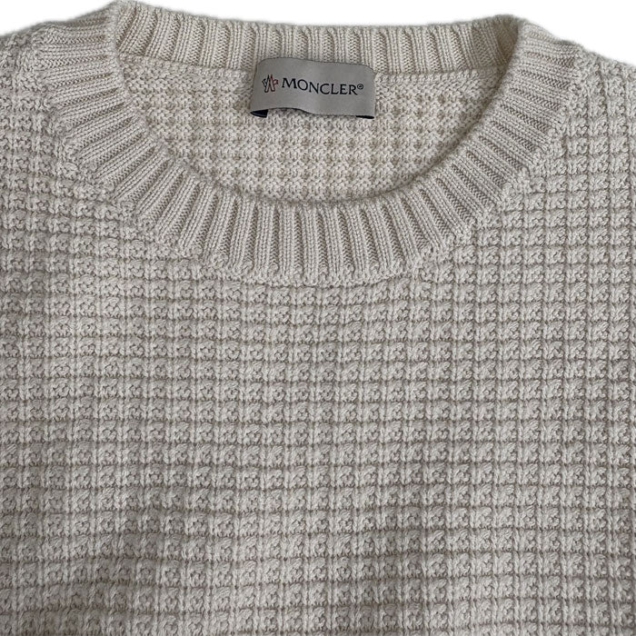 MONCLER モンクレール MAGLIONE セーター ホワイト E20919044900 M メンズ【中古】