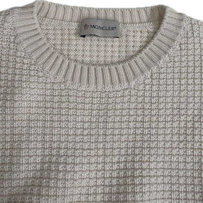 MONCLER モンクレール MAGLIONE セーター ホワイト E20919044900 M メンズ【中古】