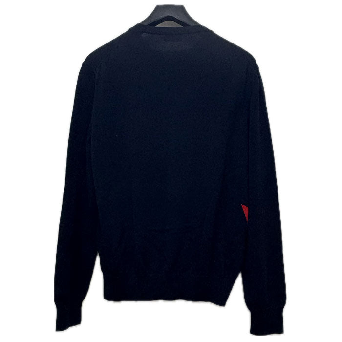 MONCLER モンクレール GIROCOLLO セーター ネイビー レッド F10919C70300 L メンズ【中古】