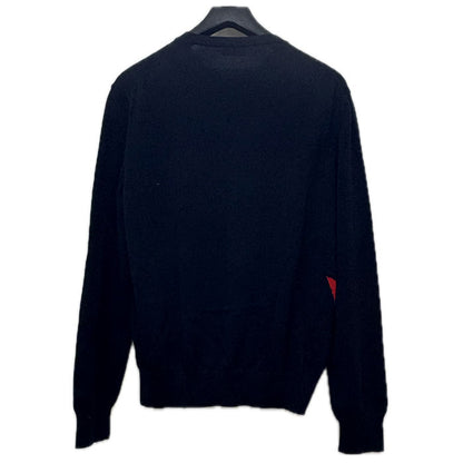 MONCLER モンクレール GIROCOLLO セーター ネイビー レッド F10919C70300 L メンズ【中古】