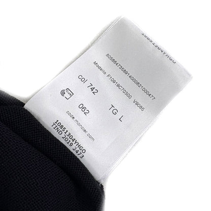 MONCLER モンクレール GIROCOLLO セーター ネイビー レッド F10919C70300 L メンズ【中古】