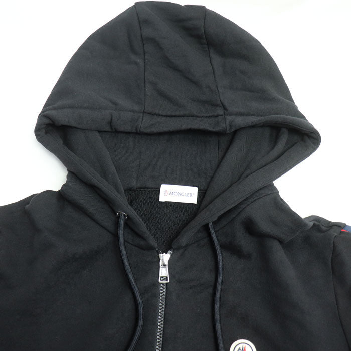 MONCLER モンクレール ZIP UP CARDIGAN パーカー ブラック H10918G00037 M メンズ【中古】