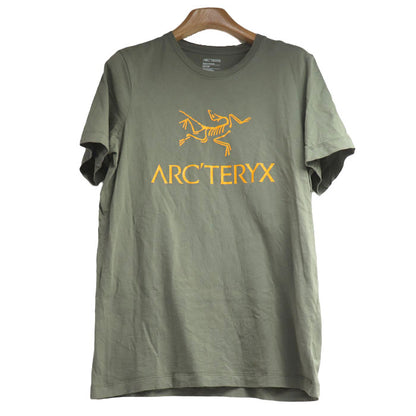 ARC'TERYX アークテリクス アークワードロゴ ショートスリーブ 半袖Ｔシャツ カーキ X000007991 XS メンズ【中古】