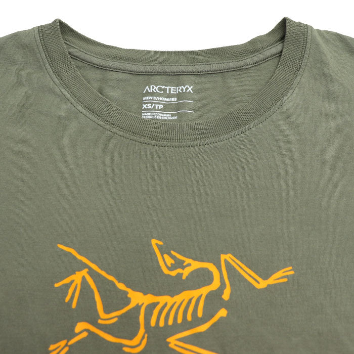 ARC'TERYX アークテリクス アークワードロゴ ショートスリーブ 半袖Ｔシャツ カーキ X000007991 XS メンズ【中古】