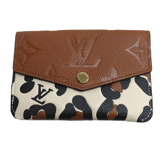 LOUIS VUITTON ルイ・ヴィトン ポシェットクレNM コインケース アンプラント アニマル ブラウン M80692 ICチップ レディース【未使用】【買取品】