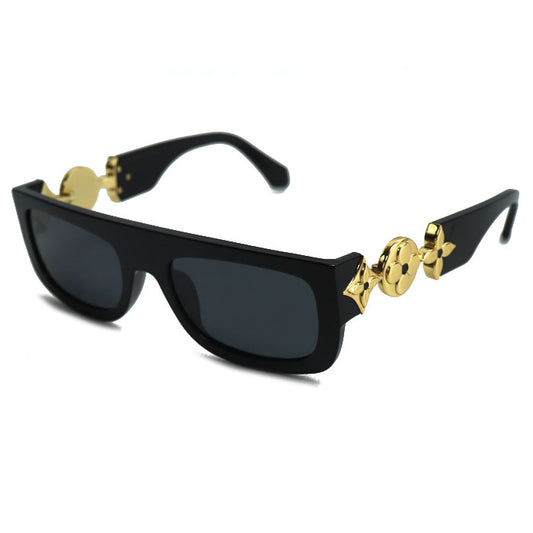 LOUIS VUITTON ルイ・ヴィトン モノグラム トリビュート サングラス ブラック Z2196E 93L 56□21 135 RZ1204 ユニセックス【中古】