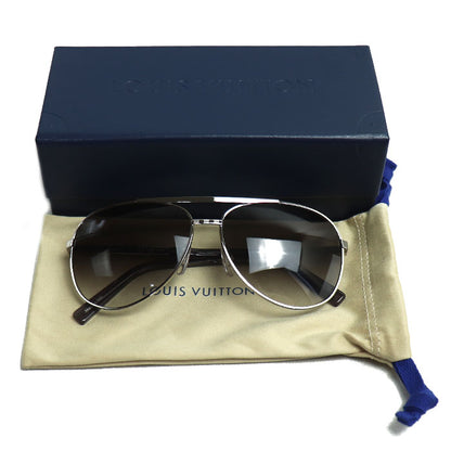 LOUIS VUITTON ルイ・ヴィトン アティテュード パイロット サングラス グレー シルバー Z0340U 9SL 61□14 140 RG0265 メンズ【中古】【美品】
