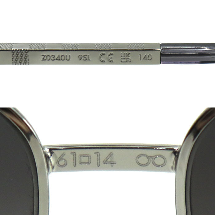 LOUIS VUITTON ルイ・ヴィトン アティテュード パイロット サングラス グレー シルバー Z0340U 9SL 61□14 140 RG0265 メンズ【中古】【美品】