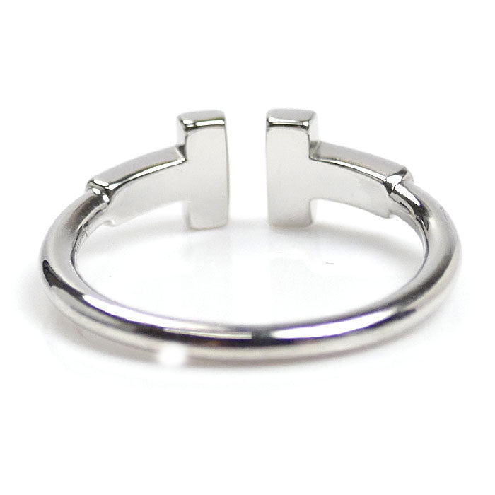 TIFFANY&Co. ティファニー K18WG ホワイトゴールド Tワイヤー ダイヤ リング・指輪 60147232 ダイヤモンド 7号 2.2g レディース【中古】