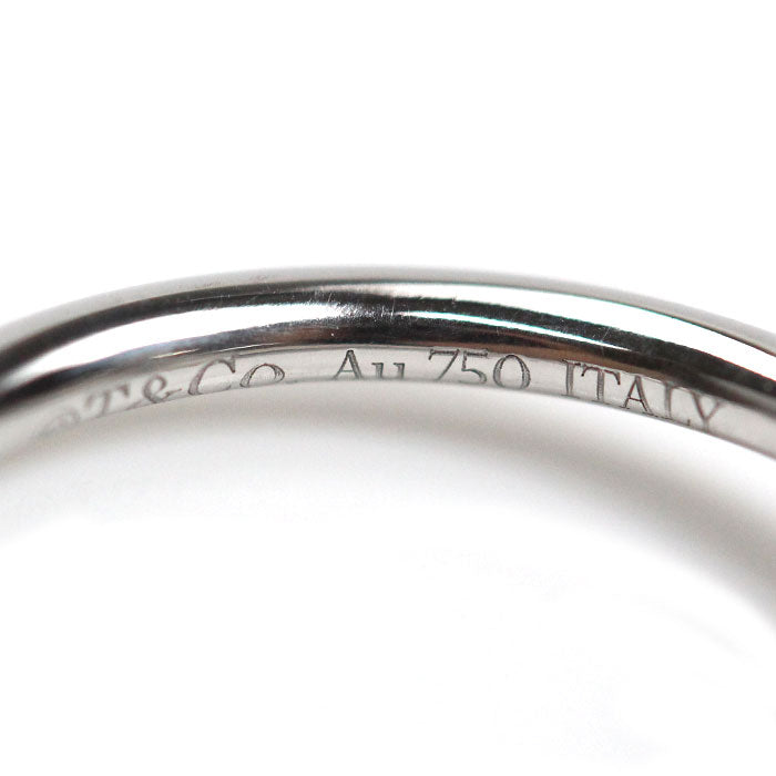 TIFFANY&Co. ティファニー K18WG ホワイトゴールド Tワイヤー ダイヤ リング・指輪 60147232 ダイヤモンド 7号 2.2g レディース【中古】