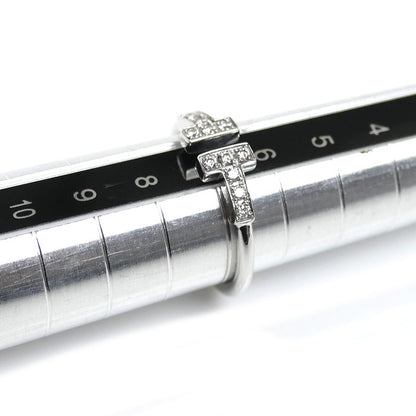 TIFFANY&Co. ティファニー K18WG ホワイトゴールド Tワイヤー ダイヤ リング・指輪 60147232 ダイヤモンド 7号 2.2g レディース【中古】
