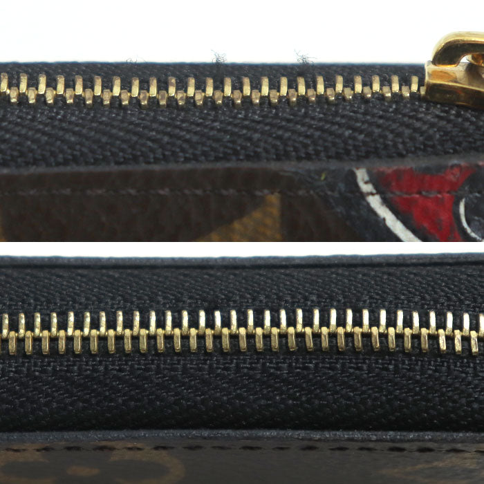 LOUIS VUITTON ルイ・ヴィトン ジッピーコインパース コインケース モノグラム 山本寛斎 ブラウン マルチ M67250 TS3197 メンズ【中古】