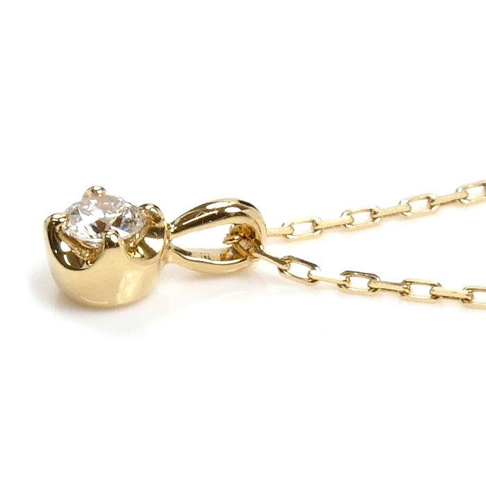 Vendome Aoyama ヴァンドーム青山 K18YG イエローゴールド ダイヤ ネックレス AGVN638040DI ダイヤモンド0.05ct 1.0g 40cm レディース【中古】【美品】