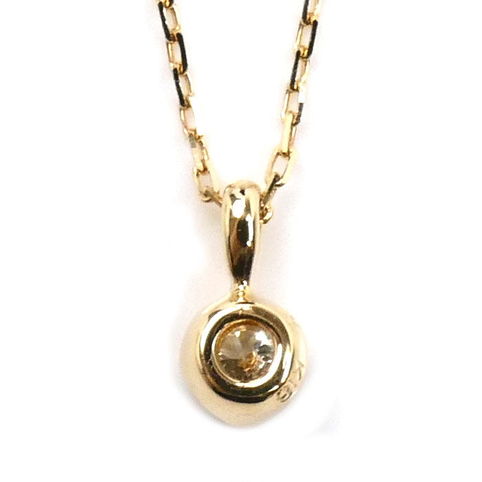 Vendome Aoyama ヴァンドーム青山 K18YG イエローゴールド ダイヤ ネックレス AGVN638040DI ダイヤモンド0.05ct 1.0g 40cm レディース【中古】【美品】