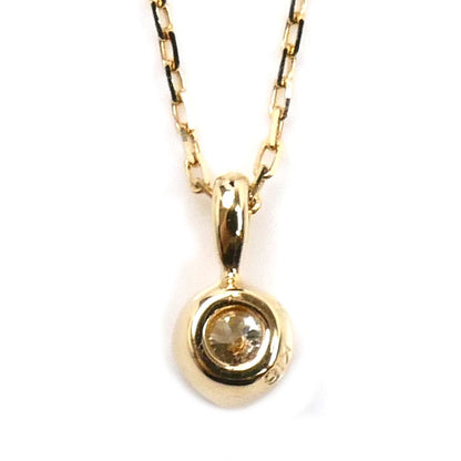 Vendome Aoyama ヴァンドーム青山 K18YG イエローゴールド ダイヤ ネックレス AGVN638040DI ダイヤモンド0.05ct 1.0g 40cm レディース【中古】【美品】