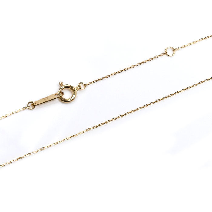 Vendome Aoyama ヴァンドーム青山 K18YG イエローゴールド ダイヤ ネックレス AGVN638040DI ダイヤモンド0.05ct 1.0g 40cm レディース【中古】【美品】