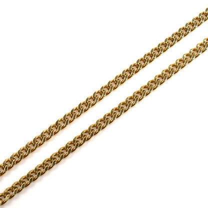 K18YG イエローゴールド ネックレス 喜平2面カット 10.0g 60cm ユニセックス【中古】