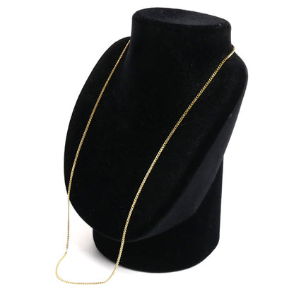 K18YG イエローゴールド ネックレス 喜平2面カット 10.0g 60cm ユニセックス【中古】