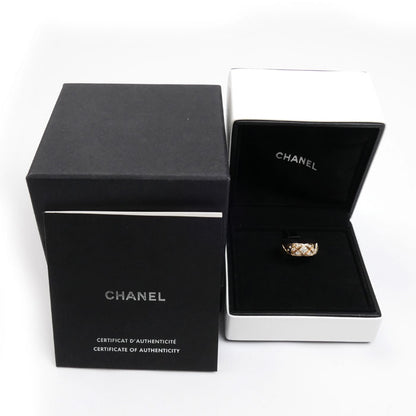CHANEL シャネル K18PG ピンクゴールド ココクラッシュ ミディアム リング・指輪 J11101 ダイヤモンド 13号 53 8.4g レディース【中古】【美品】