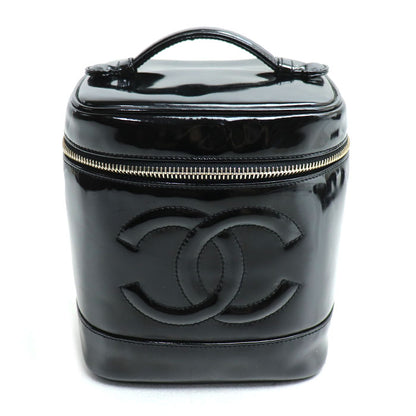 CHANEL シャネル バニティ ココマーク ポーチ ブラック レディース【中古】