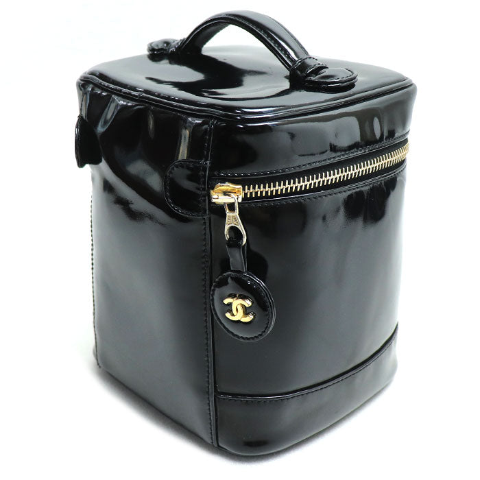 CHANEL シャネル バニティ ココマーク ポーチ ブラック レディース【中古】