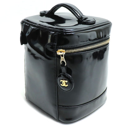 CHANEL シャネル バニティ ココマーク ポーチ ブラック レディース【中古】
