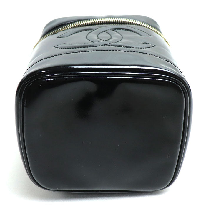 CHANEL シャネル バニティ ココマーク ポーチ ブラック レディース【中古】