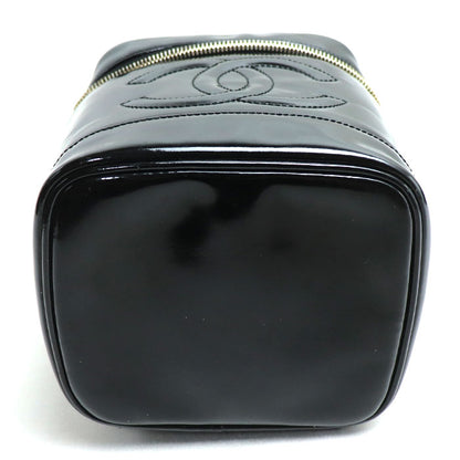 CHANEL シャネル バニティ ココマーク ポーチ ブラック レディース【中古】