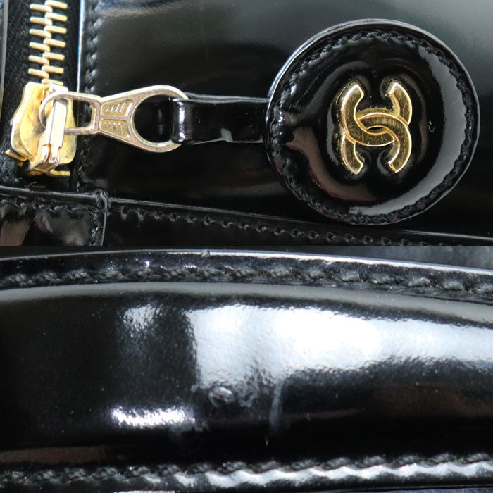 CHANEL シャネル バニティ ココマーク ポーチ ブラック レディース【中古】