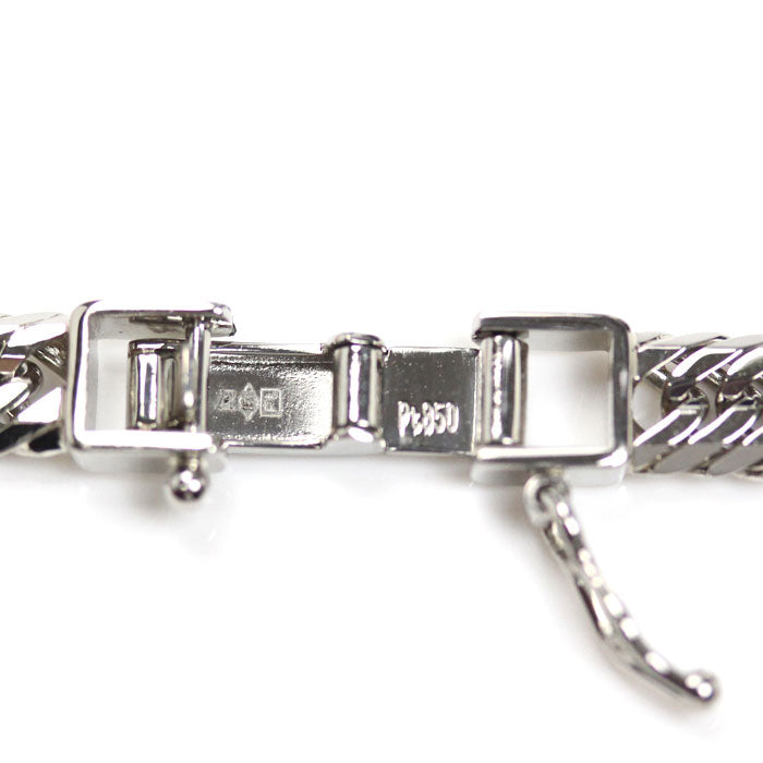 Pt850プラチナ ネックレス 喜平12面トリプルカット 50.4g 50cm メンズ【中古】