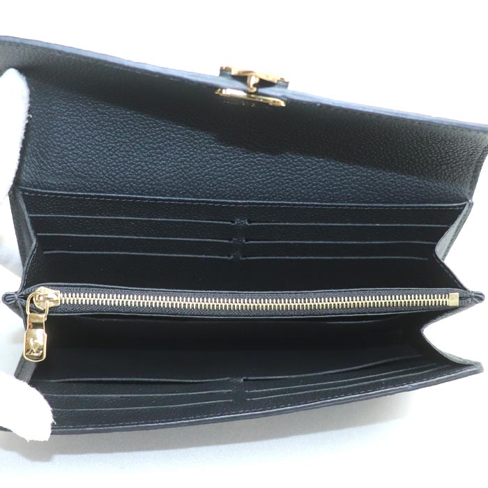 LOUIS VUITTON ルイ・ヴィトン ポルトフォイユサラ メティス 長財布 アンプラント ブラック M82638 ICチップ レディース【中古】