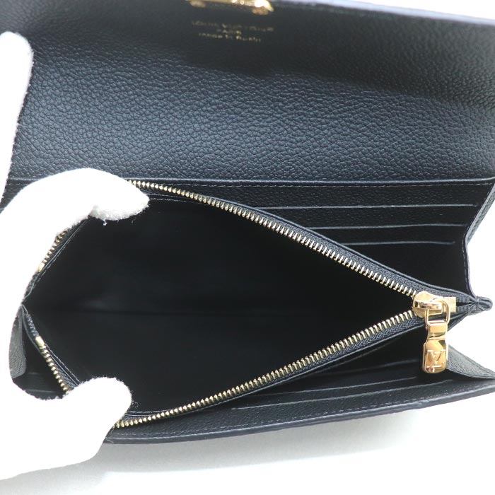 LOUIS VUITTON ルイ・ヴィトン ポルトフォイユサラ メティス 長財布 アンプラント ブラック M82638 ICチップ レディース【中古】