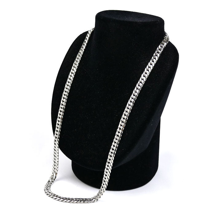 Pt850プラチナ ネックレス 喜平6面Wカット 140.7g 60cm メンズ【中古】