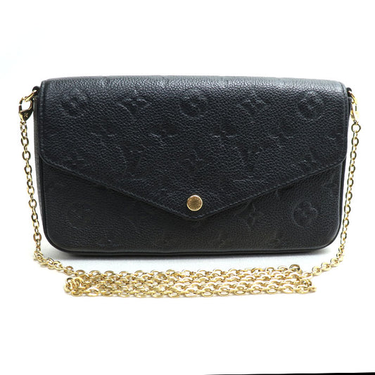 LOUIS VUITTON ルイ・ヴィトン ポシェットフェリシー ショルダーバッグ アンプラント ブラック M82477 ICチップ レディース【中古】