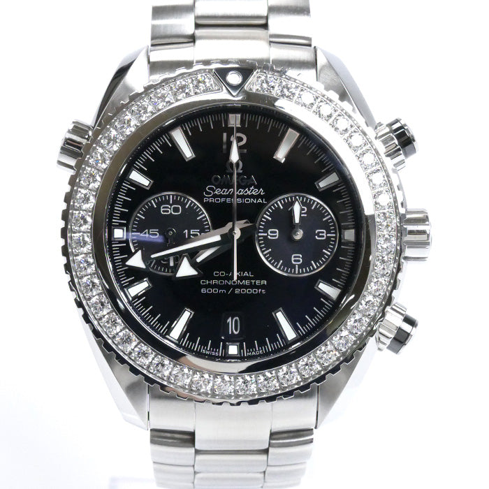 OMEGA オメガ シーマスター プラネットオーシャン クロノグラフ ダイヤベゼル 腕時計 自動巻き 232.15.46.51.01.001 メンズ【中古】【美品】