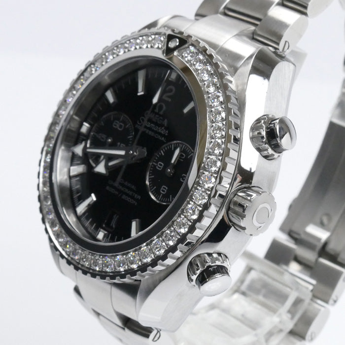 OMEGA オメガ シーマスター プラネットオーシャン クロノグラフ ダイヤベゼル 腕時計 自動巻き 232.15.46.51.01.001 メンズ【中古】【美品】