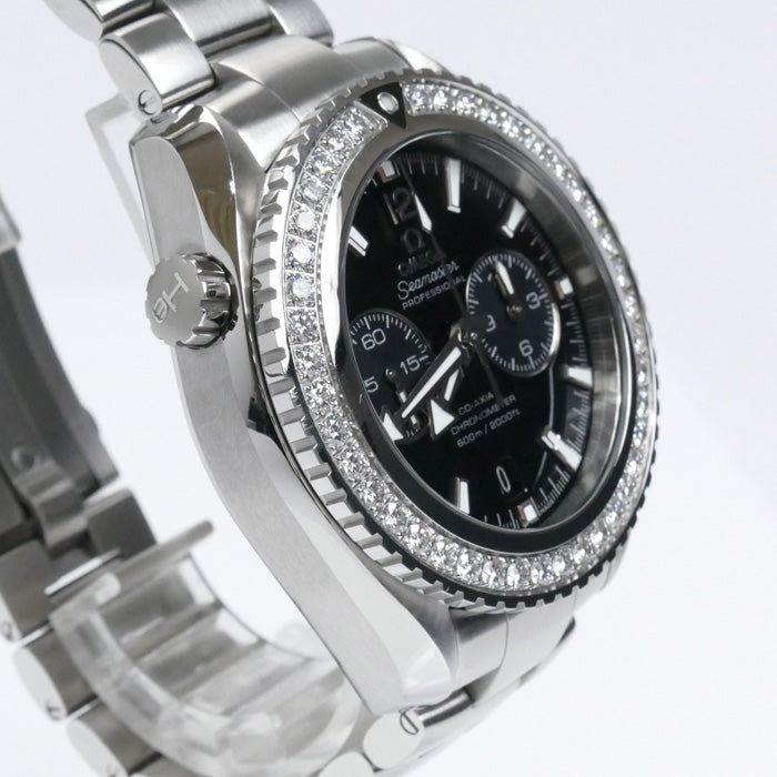 OMEGA オメガ シーマスター プラネットオーシャン クロノグラフ ダイヤベゼル 腕時計 自動巻き 232.15.46.51.01.001 メンズ【中古】【美品】