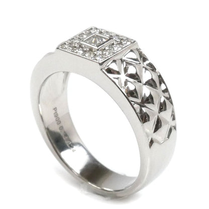 Pt900プラチナ リング・指輪 ダイヤモンド0.14ct/0.24ct 18号 13.3g メンズ【中古】【美品】