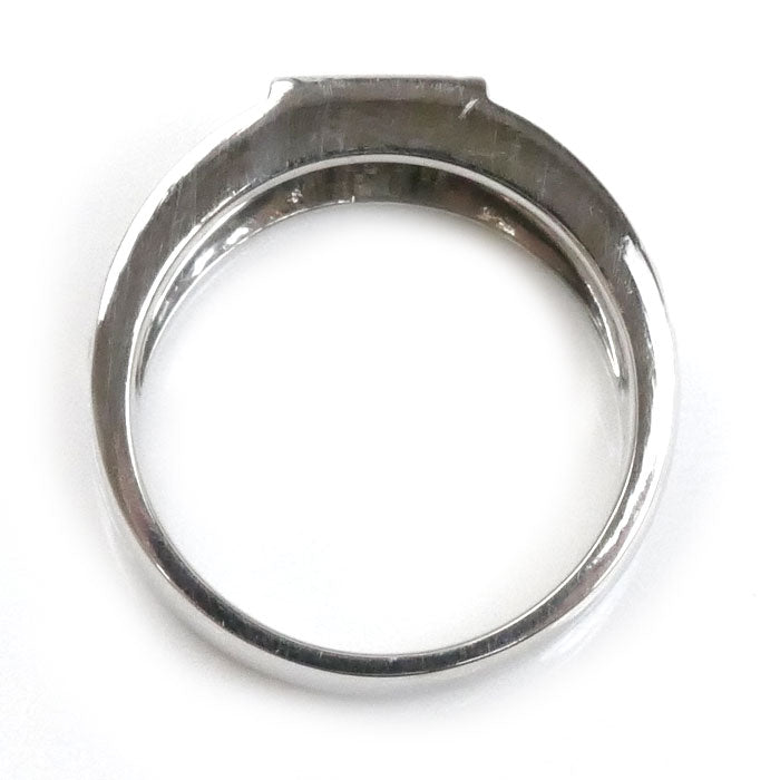 Pt900プラチナ リング・指輪 ダイヤモンド0.14ct/0.24ct 18号 13.3g メンズ【中古】【美品】
