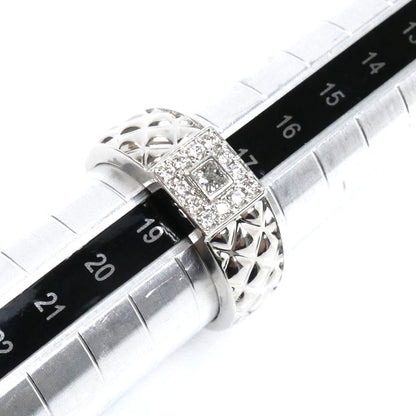 Pt900プラチナ リング・指輪 ダイヤモンド0.14ct/0.24ct 18号 13.3g メンズ【中古】【美品】