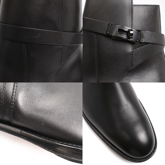HERMES エルメス ケリー ショートブーツ フォーチュン ブーツ ブラック H222979ZH01400 
42 1/2 メンズ【中古】【極美品】