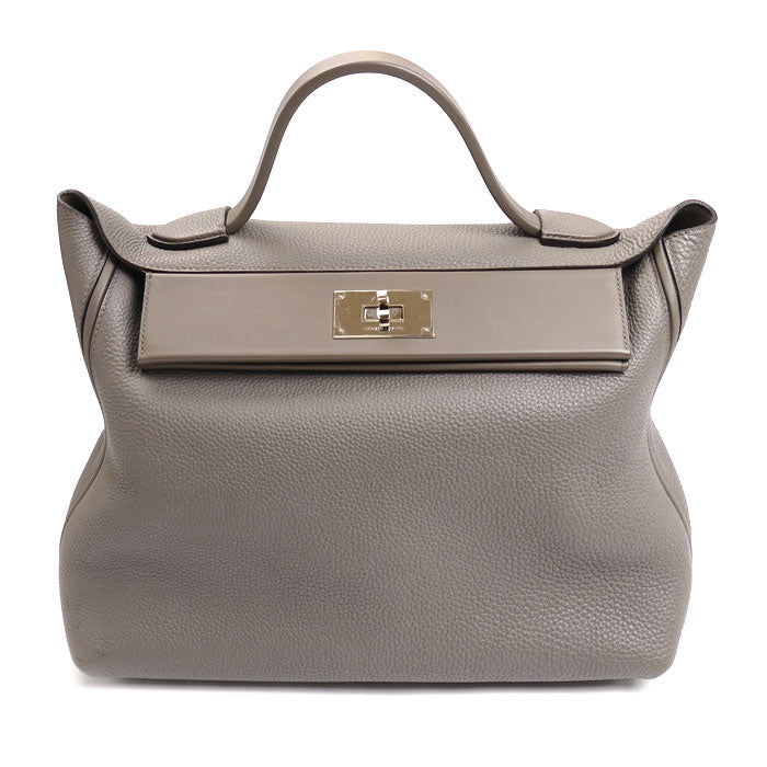 HERMES エルメス ヴァンキャトル35 ハンドバッグ グリアスファルト Y刻印 レディース Y【中古】