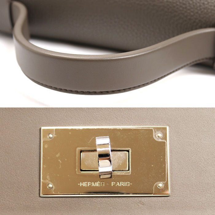 HERMES エルメス ヴァンキャトル35 ハンドバッグ グリアスファルト Y刻印 レディース Y【中古】