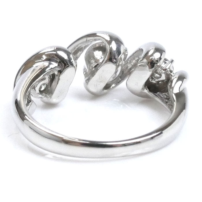 Pt900プラチナ リング・指輪 ダイヤモンド0.303ct/0.24ct 6号 5.3g レディース【中古】【美品】