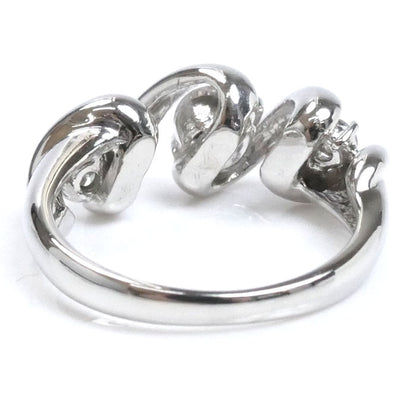 Pt900プラチナ リング・指輪 ダイヤモンド0.303ct/0.24ct 6号 5.3g レディース【中古】【美品】