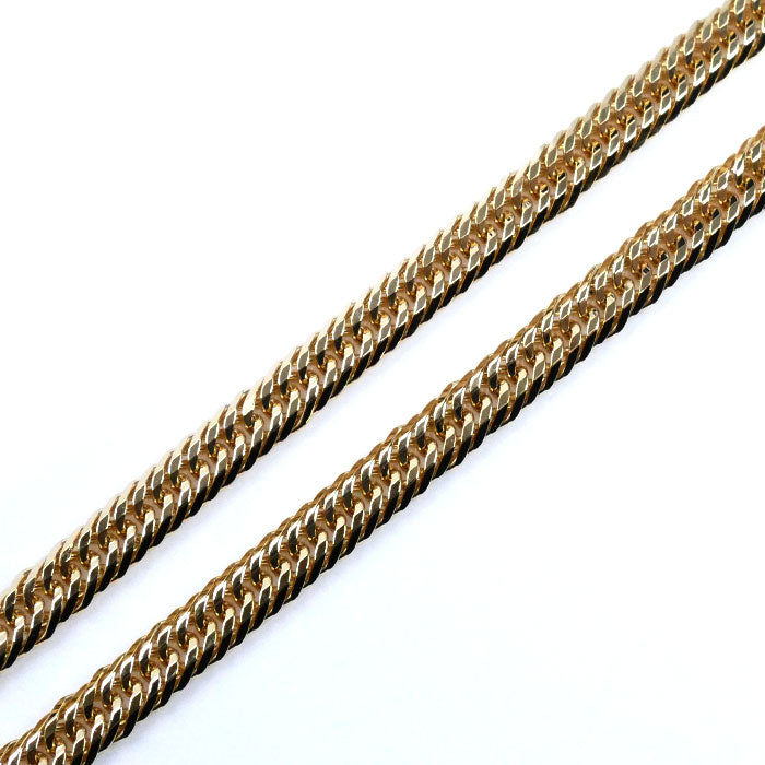 K18YG イエローゴールド ネックレス 喜平12面トリプルカット 12.4g 50cm ユニセックス【中古】