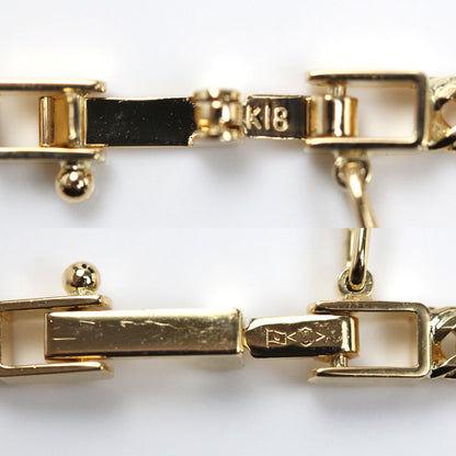 K18YG イエローゴールド ネックレス 喜平12面トリプルカット 12.4g 50cm ユニセックス【中古】