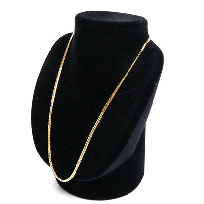 K18YG イエローゴールド ネックレス 喜平12面トリプルカット 12.4g 50cm ユニセックス【中古】